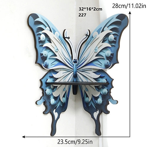 Butterfly Shaped Wood Candle Holders PW-WG4390B-01-1