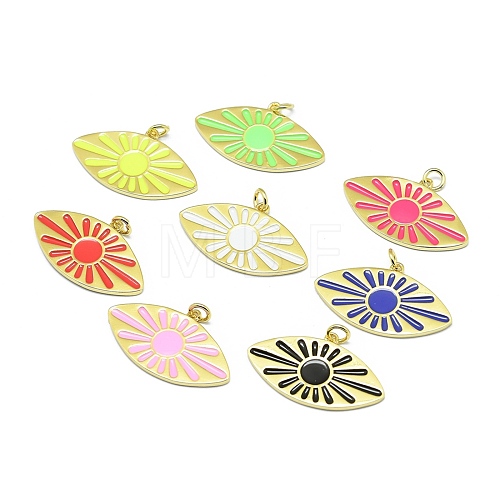 Brass Enamel Pendants KK-M207-D04-1