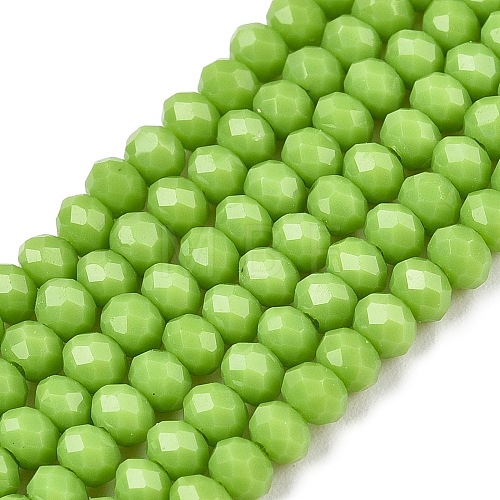 Opaque Solid Color Imitation Jade Glass Beads Strands EGLA-A044-P2mm-D30-1