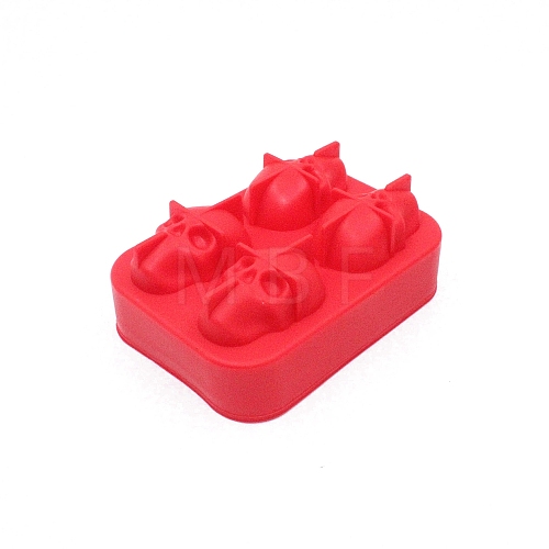 Skull Head Ice Cube Mold Silicone PW-WG9B73D-03-1