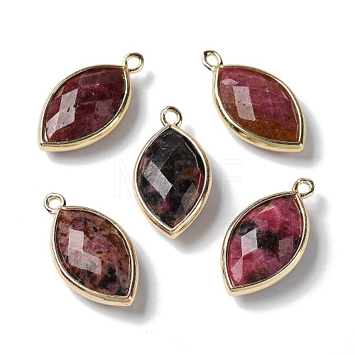 Natural Rhodonite Pendants G-B009-01G-F-1