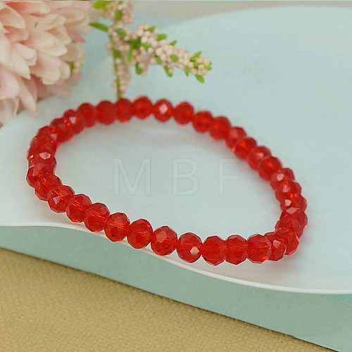 Classic Ethnic Style Faceted Glass Stretch Bracelets for Women RE4529-8-1