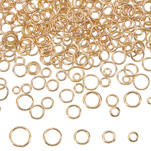500Pcs 5 Styles 304 Stainless Steel Open Jump Rings STAS-BBC0002-72-1