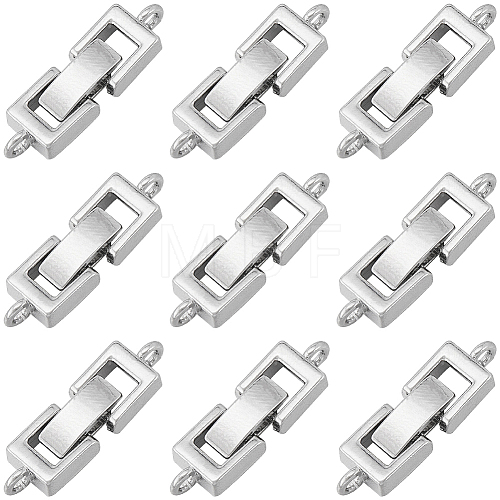 SUNNYCLUE 10Pcs Rack Plating Brass Watch Band Clasps KK-SC0004-11-1