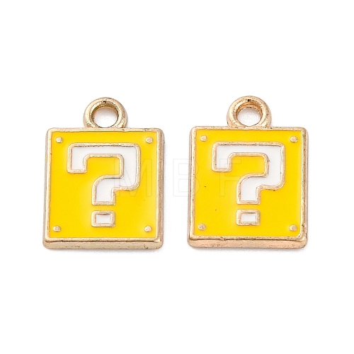 Alloy Enamel Charms ENAM-Q001-08G-01-1