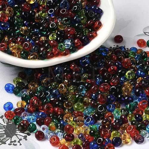 Transparent Colours Glass Seed Beads SEED-P006-02A-03-1