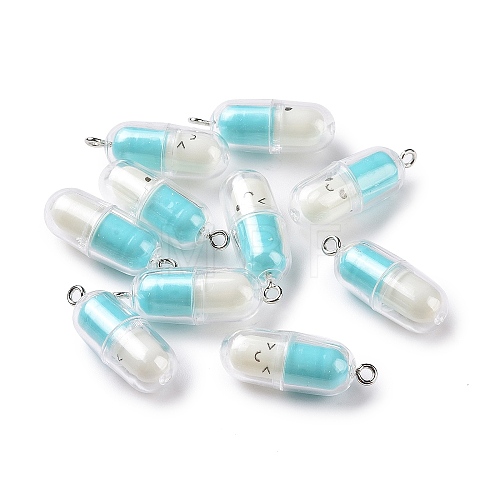 Translucent Plastic Pendants X-KY-L006-29E-1