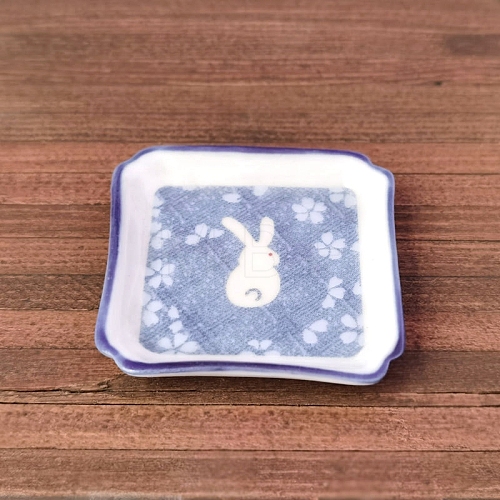 Mini Ceramic Rabbit Pattern Saucer PW-WG6F556-01-1