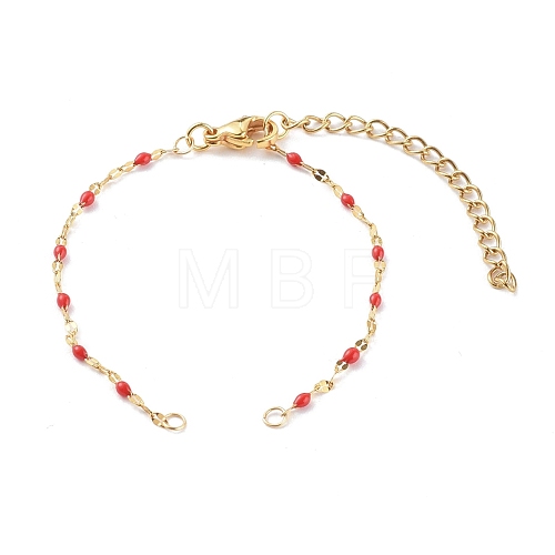 304 Stainless Steel Link Chain Bracelet Makings AJEW-JB00952-05-1