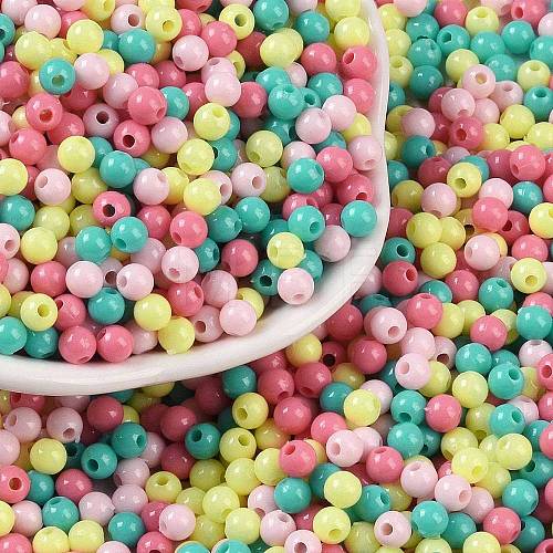 Opaque Acrylic Beads OACR-H118-07B-10-1