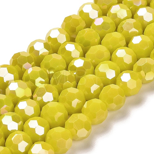 Opaque Glass Beads Stands X-EGLA-A035-P8mm-B04-1