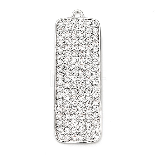 Brass Micro Pave Cubic Zirconia Pendants KK-L229-032P-1