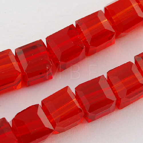 Glass Bead Strands GLAA-R041-8x8mm-03-1