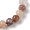 8mm Round Natural Purple Quartz Braided Bead Bracelets BJEW-C067-01B-25-3