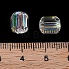 Electroplate Column Glass Beads EGLA-A043-02-AB02-3