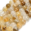 Grade A Natural Yellow Hematoid Quartz Beads Strands G-L642-F04-12mm-2