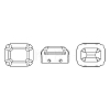 Preciosa® MAXIMA Crystal Sew-On Cups X-PRC-SC8-20050-S-5