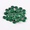 2-Hole Flat Round Resin Sewing Buttons for Costume Design BUTT-E119-34L-14-1