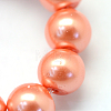 Baking Painted Pearlized Glass Pearl Round Bead Strands HY-Q003-10mm-77-3