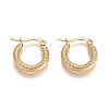 201 Stainless Steel Geometric Hoop Earrings X-STAS-D171-12C-G-1
