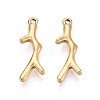 304 Stainless Steel Branch Pendants STAS-T067-49G-1