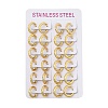 PVD Vacuum Plating 304 Stainless Steel Huggie Hoop Earrings for Women EJEW-F280-07K-G-4