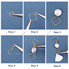DIY Geometry Dangle Earring Making Kit DIY-SC0020-47-4