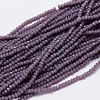 Faceted Rondelle Glass Beads Strands GLAA-M028-2mm-A02-1