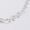 Trendy 304 Stainless Steel Link Chain Bracelets BJEW-I243-39S-3