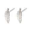 Brass Stud Earrings EJEW-L278-08P-4