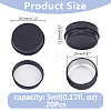 Round Aluminium Tin Cans CON-WH0086-133A-02-2
