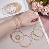 15Pcs Stainless Steel Adjustable Bangle Making BJEW-UN0001-64G-2