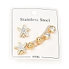 304 Stainless Steel Stud Earrings SA-CBA558C-27G-2