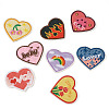 Heart Polyester Computerized Embroidery Cloth Iron on/Sew on Patches PATC-TAC0011-01-2