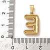 304 Stainless Steel Micro Pave Clear Cubic Zirconia Pendants CU-CBA703A-05G-E-3