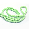 Baking Paint Glass Round Bead Strands DGLA-Q020-8mm-22-3