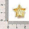 Rack Plating Brass Micro Pave Cubic Zirconia Pendants KK-I722-05G-W-3