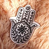 Porcelain Hamsa Hand  Jewelry Tray PW-WG44C07-01-4