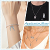 60Pcs Wing Alloy Pendant Decorations HJEW-ME00122-5