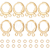 24Pcs 2 Style Brass Huggie Hoop Earring Findings FIND-BBC0002-63-1