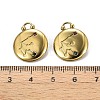 PVD Vacuum Plating 304 Stainless Steel Rhinestone Pendants STAS-R130-01G-05-3