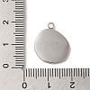 304 Stainless Steel Pendants STAS-L022-311AS-3