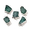 Raw Rough Natural Dyed Quartz Crystal Links Connector Charms G-K189-04S-01-1