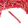 Transparent Colours Rainbow Glass Bugle Beads TSDB6MM165B-3