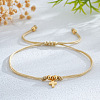 Brass Cross Charm Bracelets ZM9789-3-1