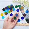 Olycraft 36Pcs 6 Colors Colored Glass Mosaic Tiles DIY-OC0009-41-3
