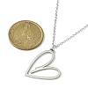 304 Stainless Steel Pendant Necklace for Women NJEW-JN04387-02-3