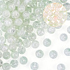 100Pcs Crackle Transparent Glass UV Reactive Beads GLAA-TA0004-28C-3