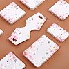 200 Pcs 4 Styles White Cardboard Display Cards CDIS-CA0001-13-4