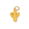 Brass Enamel Pendants KK-P339-22G-01-1